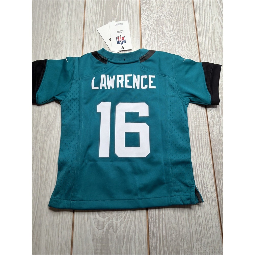 New Nike Toddler Kids Trevor Lawrence Jacksonville Jaguars Jersey Size 2T Teal - Picture 5 of 5